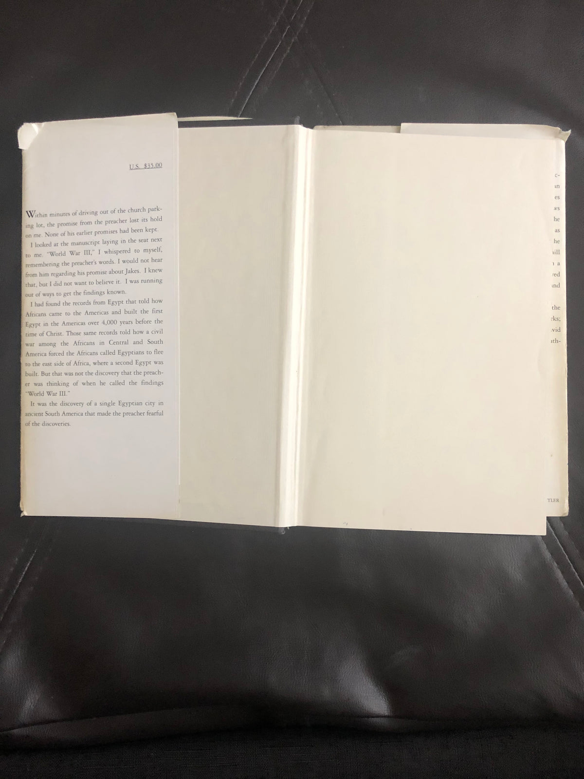 First Edition When Rocks Cry Out by Horace Butler SIGNED and NUMBERED. HARDCOVER.